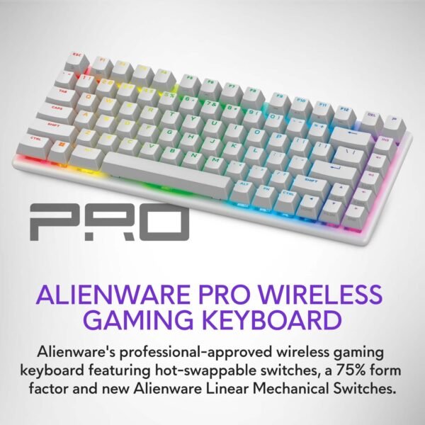 Alienware - Pro 75% Wireless Mechanical Gaming Keyboard with
