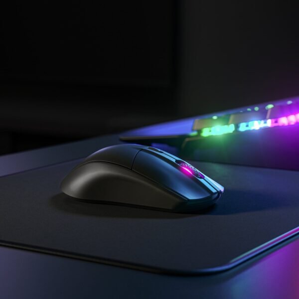 1756df40-ebad-443a-9e7e-f6e56e71a650-scaled-1.jpg SteelSeries - Rival 3 Lightweight Wireless Optical Gaming Mouse with Brilliant Prism RGB Lighting - Wireless - Black