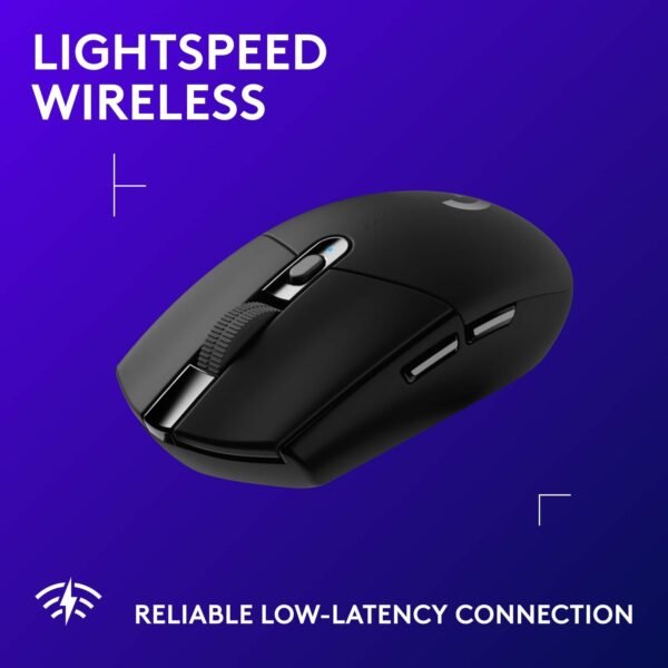 Logitech - G305 LIGHTSPEED Wireless Optical 6 Programmable Button Gaming Mouse with 12,000 DPI HERO Sensor - Wireless - Black