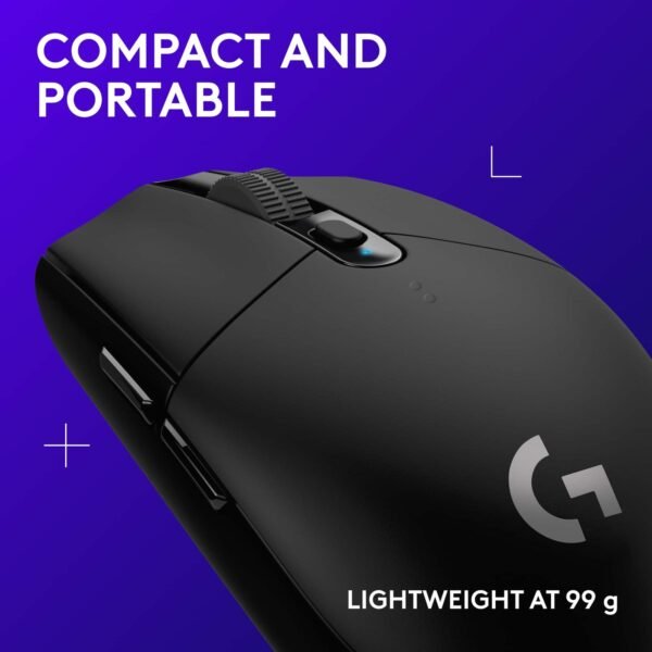 Logitech - G305 LIGHTSPEED Wireless Optical 6 Programmable Button Gaming Mouse with 12,000 DPI HERO Sensor - Wireless - Black