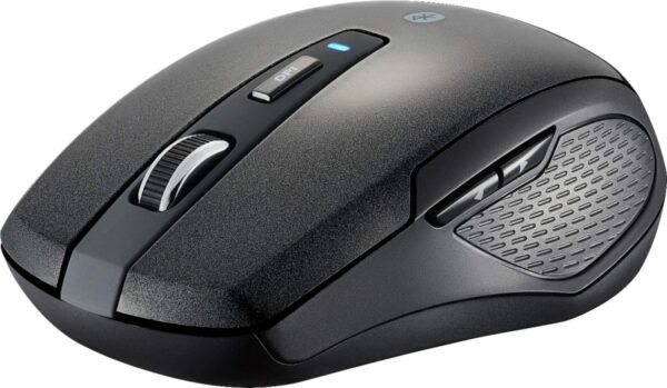 Best Buy essentials™ - Lightweight Bluetooth Optical Standard Ambidextrous Mouse with 6-Button - Wireless - Black