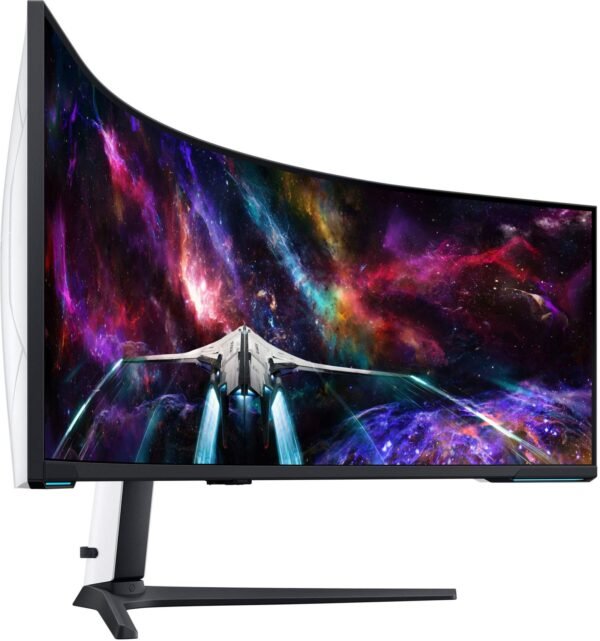 6549291cv11d-scaled-1.jpg Samsung - 57" Odyssey Neo G9 Dual 4K UHD Quantum Mini-LED 240Hz 1ms HDR 1000 Curved Gaming Monitor (HDMI