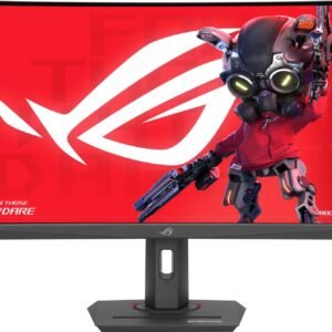 ASUS - ROG Strix 27” Curved 1440P 180Hz FreeSync Gaming Monitor with HDR (DisplayPort,HDMI,USB) - Black
