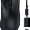 6580802_sd.jpg Razer - DeathAdder V3 HyperSpeed Lightweight Bluetooth Optical Gaming Mouse with 100 Hour Battery - Wireless - Black