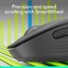 Logitech - Signature M650 L Full-size Wireless Optical Scroll Mouse with Silent Clicks - Wireless - Graphite