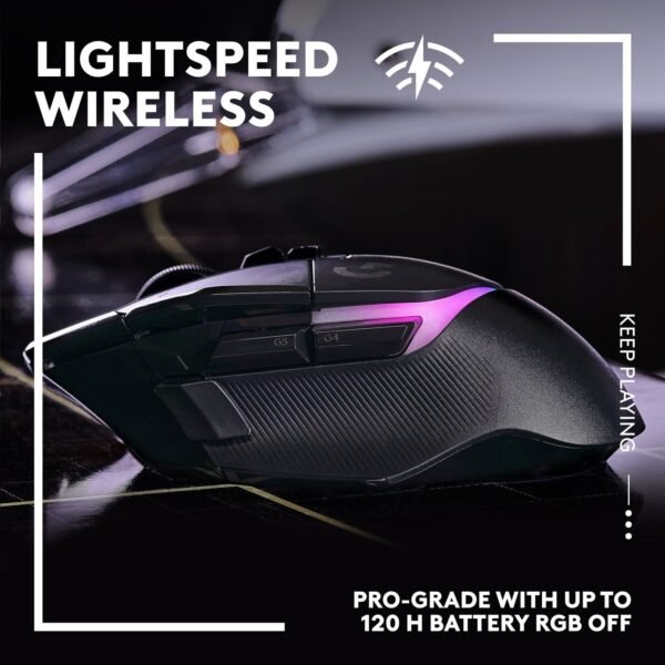 Logitech - G502 X PLUS LIGHTSPEED Wireless Optical Gaming Mouse with HERO 25K Sensor - Wireless - Black