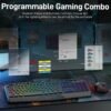 94cb2d37-569a-4c11-b0c4-fe3338f11528.jpg REDRAGON - S101-4 Programmable Gaming Keyboard and Mouse Combo Set, RGB Backlit, 5 Macro Record Keys, US Layout and 7200DPI Mouse - Black