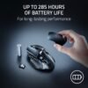 Razer - Basilisk V3 X HyperSpeed Optical Gaming Mouse with 9 Customizable Controls - Wireless - Black