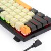 d4558543-5714-4885-b0cd-a6503b33faa3.jpg REDRAGON - K633CGO-RGB Wired 60% Mechanical Gaming Keyboard, RGB Backlit 68 Keys Progammable Keyboard, Hot-Swappable Red Switch - Black/Beige/Orange