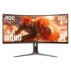 f32300fc-7a67-49f3-88f4-418d2a900997-scaled-1.jpg AOC - CU34G2XP 34" VA Curved Gaming Monitor, WQHD (3440x1440), 180Hz, 1ms, Freesync, HDR 400 - Black/Silver/Red